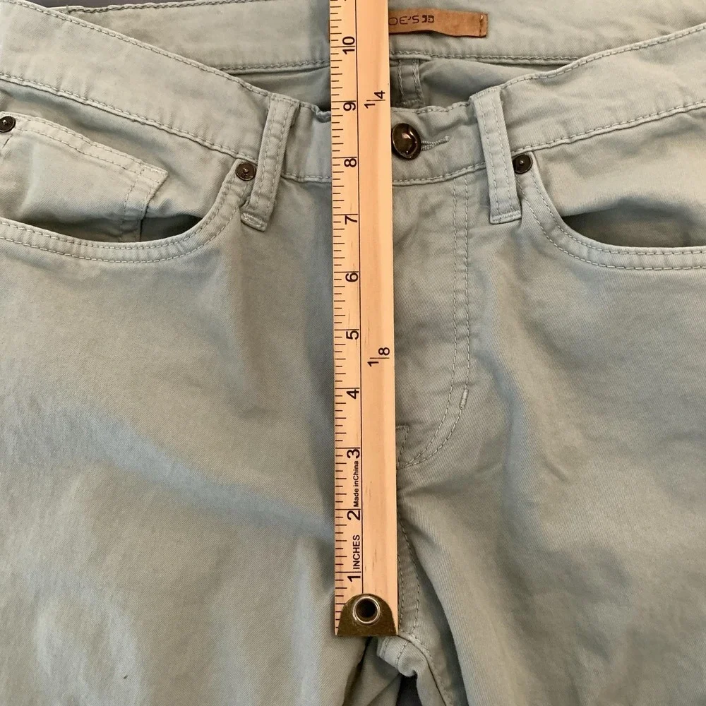 Joe's Brixton Jeans Mens 30x33 Sage Green‎ Light Wash Slim Straight Denim Pants